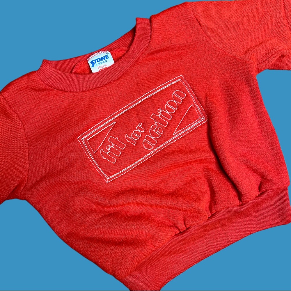 Stone apparel red pullover sweatshirt